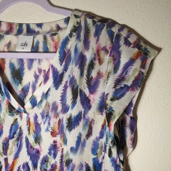 EUC✨ CABI women's medium colorful blouse - Picture 5 of 10